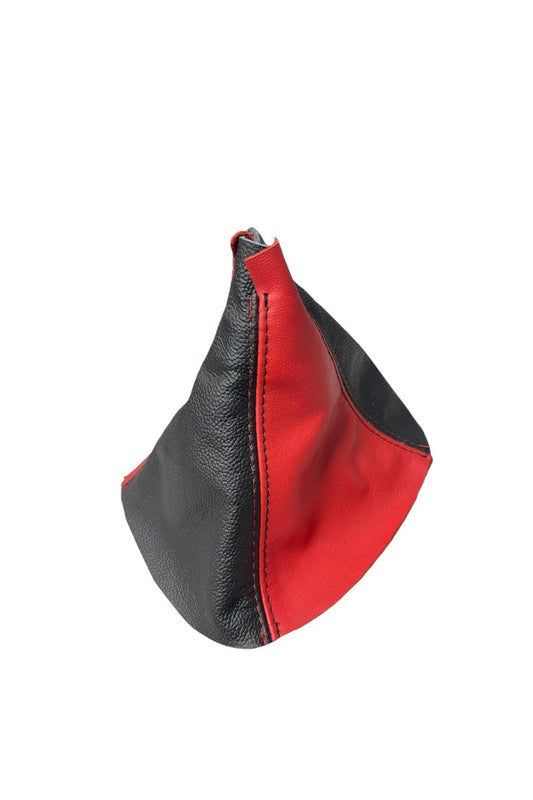 Torch Red & Black Leather Shift Boot Cover For Chevy Camaro 2010 2011 2012 2013 2014 2015