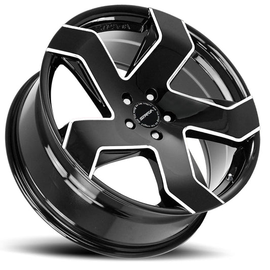 Coltello Gloss Black Milled Edge